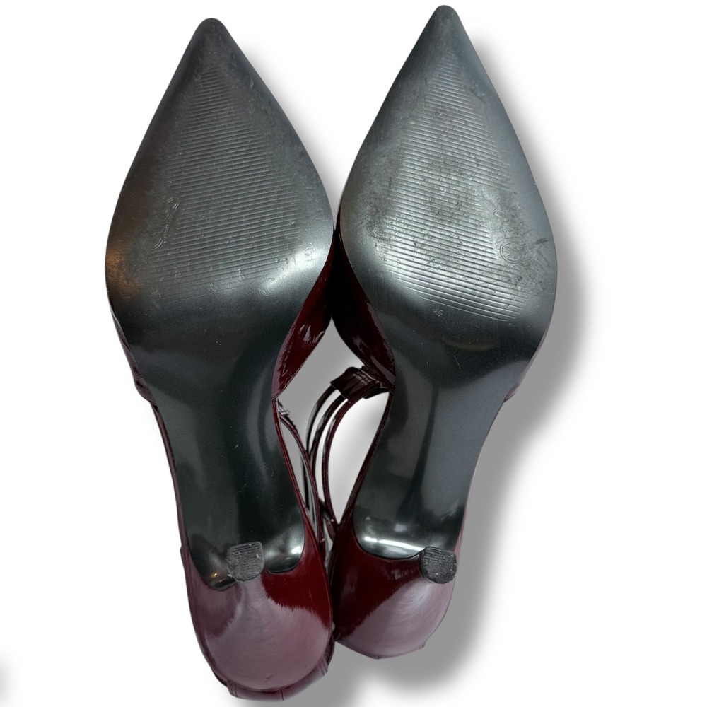 Carlos by Carlos Santana Convert Red Patent Leather Heels Ankle Strap 9.5 - Picture 11 of 16